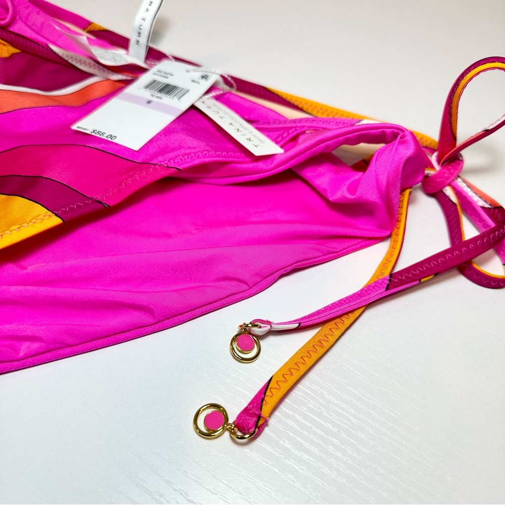 Trina Turk Vivid Vista Tie Side Bikini Bottoms - Picture 10 of 15